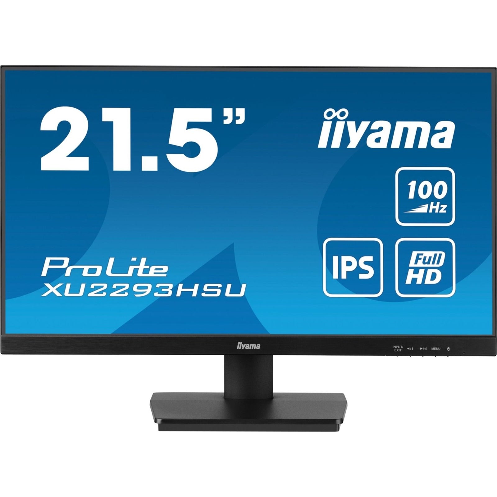 iiyama Prolite XU2293HSU-B6 22 inch IPS Monitor, Full HD, 1ms, HDMI, Display Port, USB Hub, 100Hz, Speakers, Black, Int PSU, VESA-PCR Business Solutions Ltd